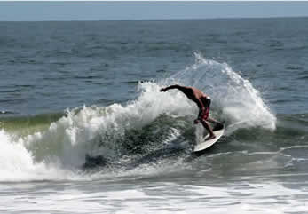 Abercrombie & Fitch Super model Albert Reed Surfing