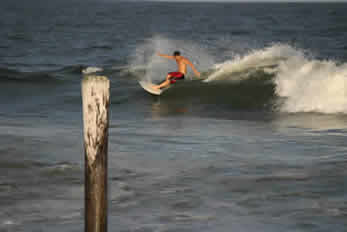 Abercrombie & Fitch Super model Albert Reed Surfing