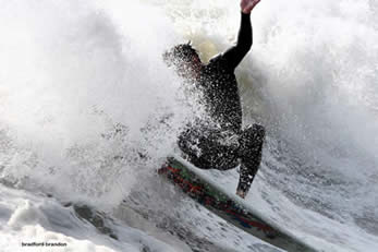 Abercrombie & Fitch Super model Albert Reed Surfing