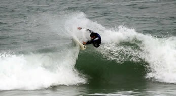 Abercrombie & Fitch Super model Albert Reed Surfing